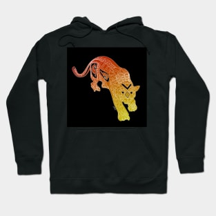 golden tiger in mexican crown of the jungle Hoodie